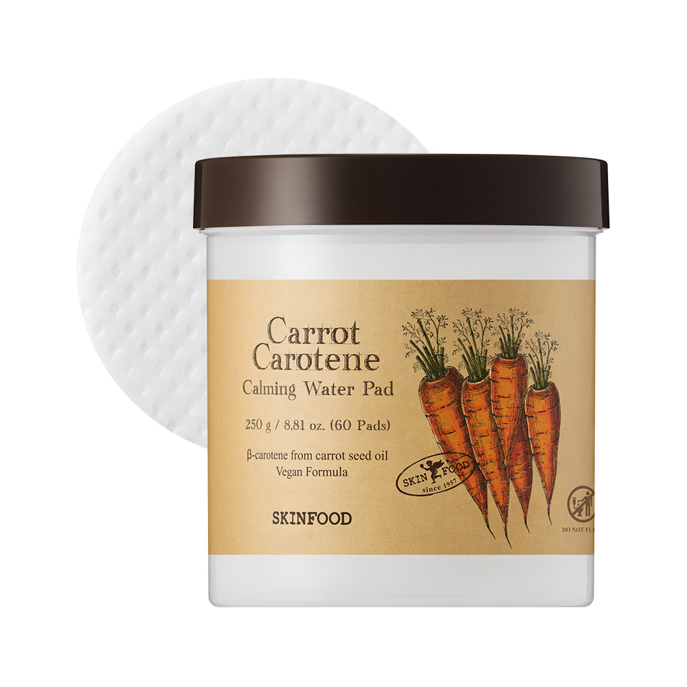 skinfood skinfood carrot carotene calming water pad 60ct 8.81 oz.