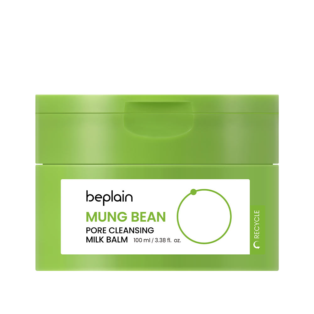 beplain beplain mung bean pore cleansing milk balm 3.38 fl. oz.
